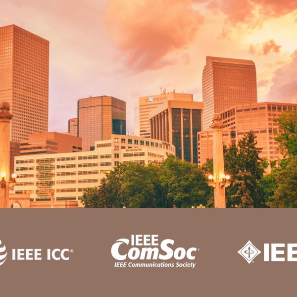 Denver landscape with IEEE logo
